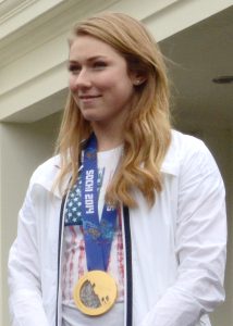 Mikaela Shiffrin bei einem Termin im Weißen Haus 2014